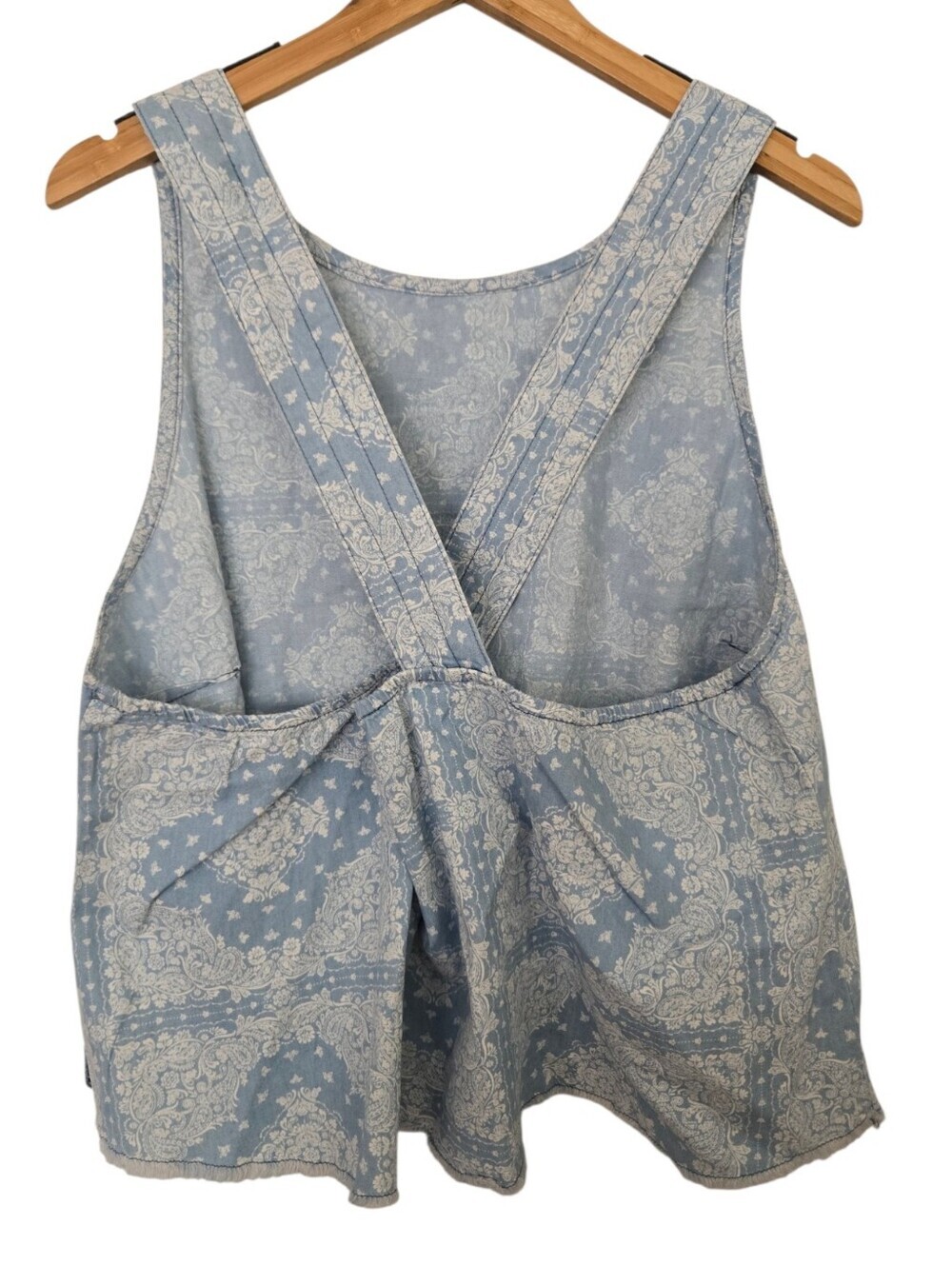 🌾🤠 Wrangler Retro Plus Size Paisley Tank Top XXL Western Boho Festival Cottage - Picture 4 of 7